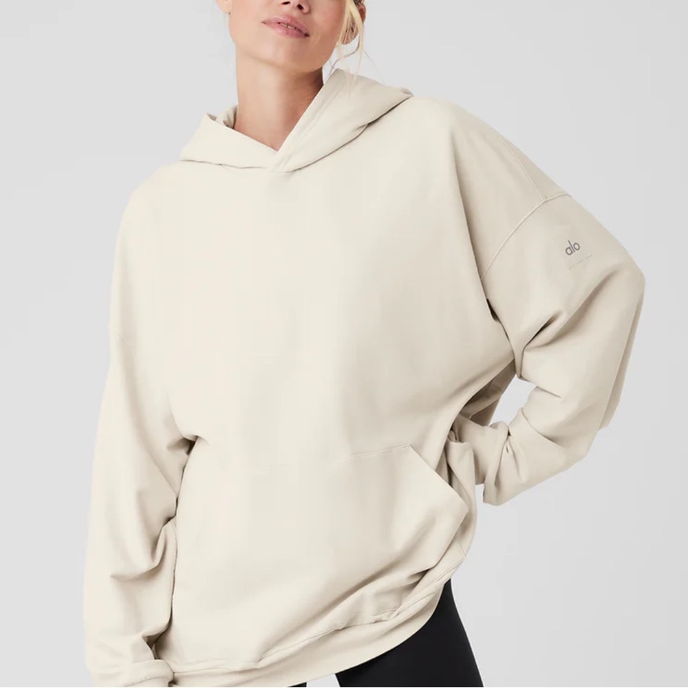 Alo Yoga Double Take Hoodie - Bone